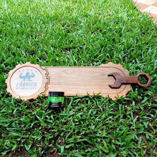 Tabua de carne personalizada, marca, Fabrica de monstro