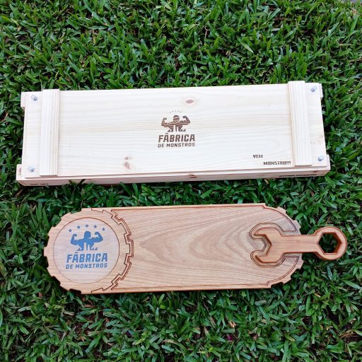 Tabua de carne personalizada, marca, Fabrica de monstro